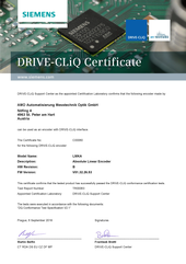 DRIVE CLiQ Zertifikat
